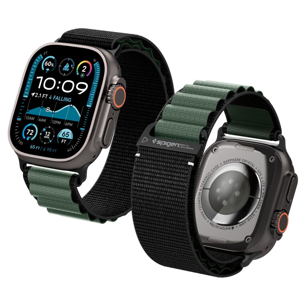 Spigen Wbf1 Band Apple Watch SE/11/10/9/8/7/6/5/4/3/Ultra 1/2/3 (44/45/46/49mm) Black/Green