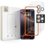 Tech-Protect Easy Set+ 3-Pack Clear iPhone 16 Pro/17 Pro