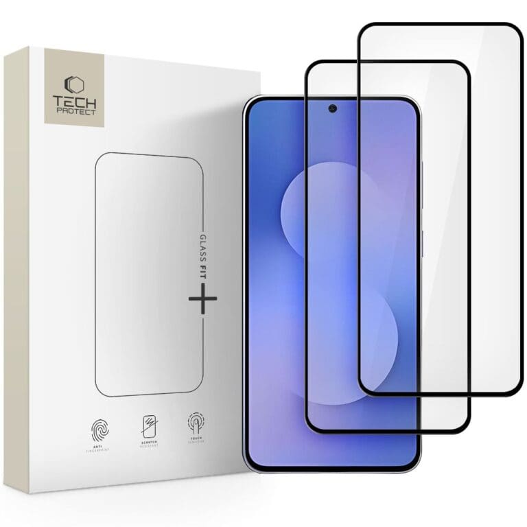 Tech-Protect Glass Fit+ 2-Pack Black Samsung Galaxy S25 Fe