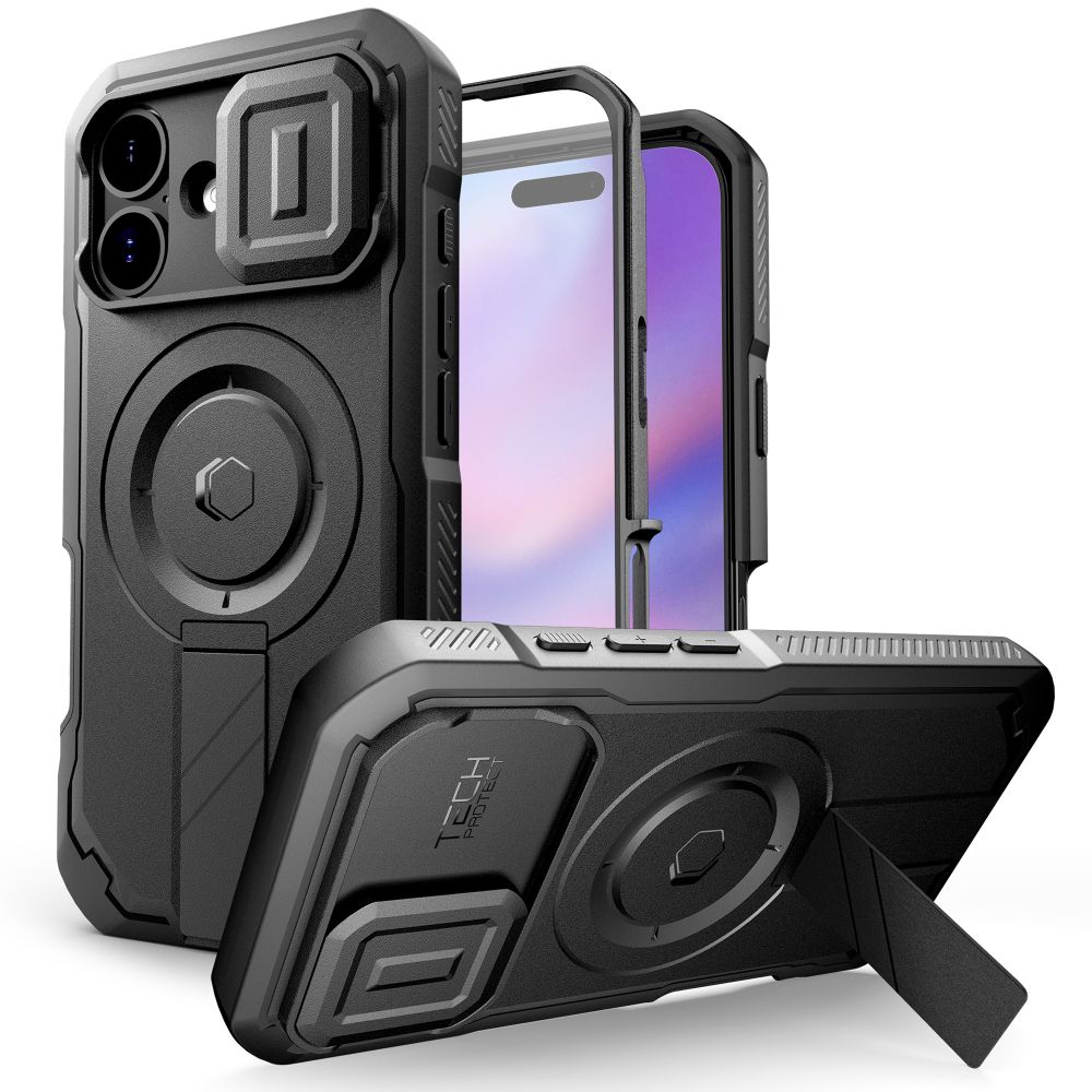 Tech-Protect Kevlar MagSafe Black iPhone 17 Tok
