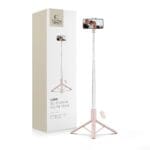 Tech-Protect L09S Bluetooth Selfie Stick Tripod Pink