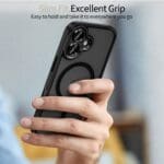 Tech-Protect Magcam MagSafe Matte Black iPhone 17 Tok