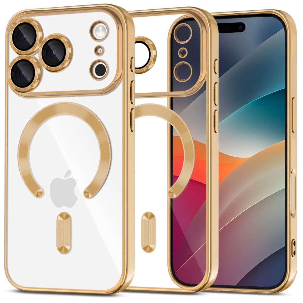 Tech-Protect Magflex MagSafe Shiny Gold iPhone 17 Pro Tok