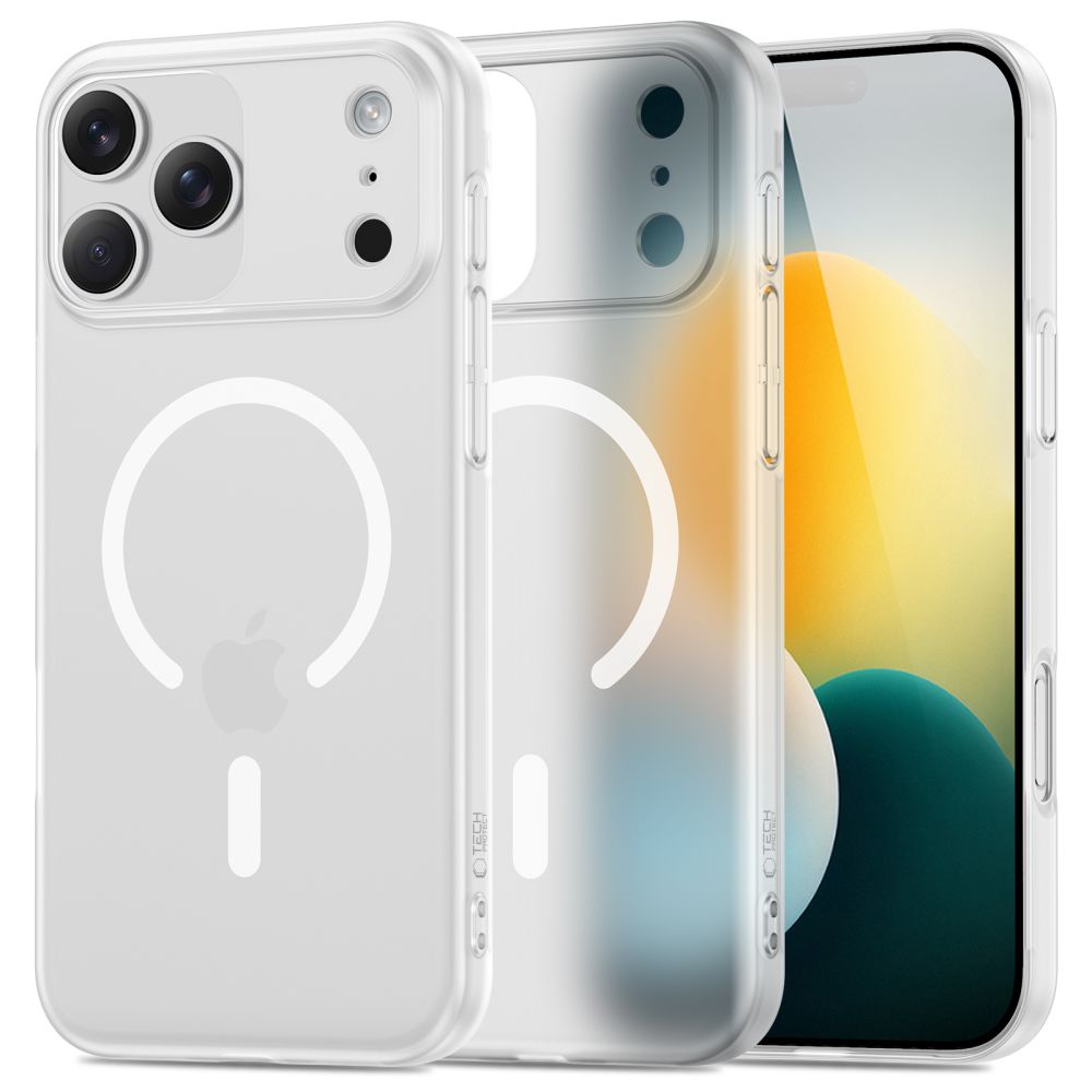 Tech-Protect Magslim MagSafe Matte/White iPhone 17 Pro Tok