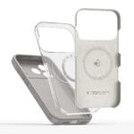 Tech-Protect Silicone MagSafe Stone Grey iPhone 17 Pro Max Tok