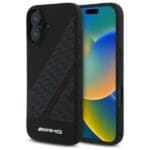 AMG AMHMP16S2SCFR Black Hardcase Checkered Flag Pattern MagSafe iPhone 16 Tok