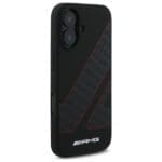 AMG AMHMP16S2SCFR Black Hardcase Checkered Flag Pattern MagSafe iPhone 16 Tok