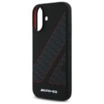 AMG AMHMP16S2SCFR Black Hardcase Checkered Flag Pattern MagSafe iPhone 16 Tok