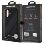 AMG AMHMP16S2SCFR Black Hardcase Checkered Flag Pattern MagSafe iPhone 16 Tok