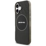 AMG Double Layer Transparent Smocked MagSafe Black iPhone 17 Tok