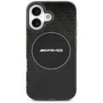 AMG Double Layer Transparent Smocked MagSafe Black iPhone 17 Tok
