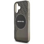 AMG Double Layer Transparent Smocked MagSafe Black iPhone 17 Tok