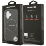 AMG Double Layer Transparent Smocked MagSafe Black iPhone 17 Tok