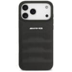 AMG Leather Debossed Lines Logo Black iPhone 17 Pro Max Tok