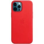Apple MHKJ3ZE/A Red Leather MageSafe iPhone 12 Pro Max Tok