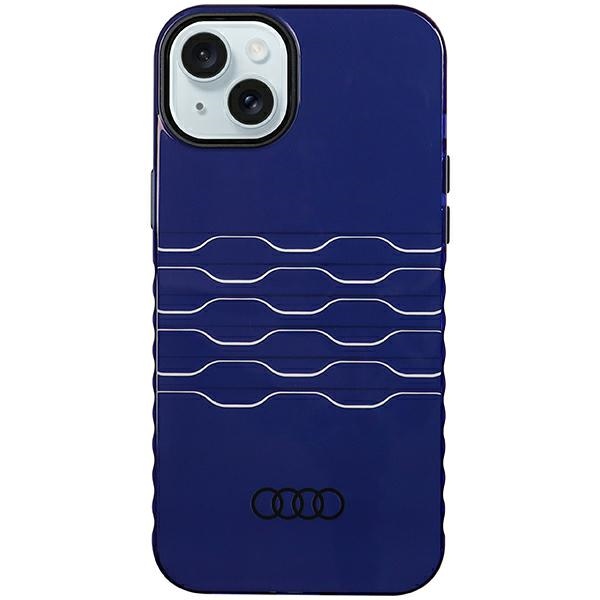 Audi IML MagSafe Navy Blue Hardcase AU-IMLMIP15M-A6/D3-B iPhone 14 Plus/15 Plus Tok