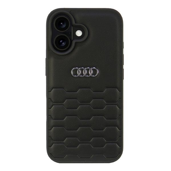 Audi Synthetic Leather Black Hardcase AU-TPUPCIP16-GT/D2-BK iPhone 16 Tok