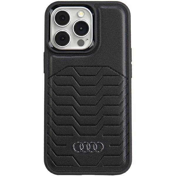 Audi Synthetic Leather MagSafe Black Hardcase AU-TPUPCMIP13PM-GT/D3-BK iPhone 13 Pro Max Tok