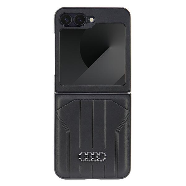 Audi Synthetic Leather MagSafe F741 Black Hardcase AU-TPUPCFlip6-Q5/D1-BK Samsung Galaxy Z Flip 6 Tok