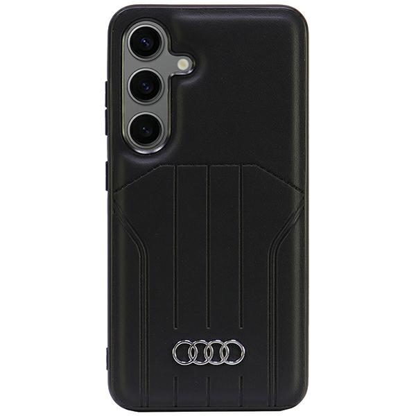 Audi Synthetic Leather MagSafe S921 Black Hardcase AU-TPUPCM-Q5/D1-BK Samsung Galaxy S24 Tok