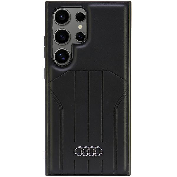 Audi Synthetic Leather MagSafe S928 Black Hardcase AU-TPUPCMU-Q5/D1-BK Samsung Galaxy S24 Ultra Tok