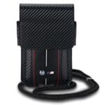 BMW Bag BMPSP15XMSCAKR Wallet Bag Black Carbon Red Stripes