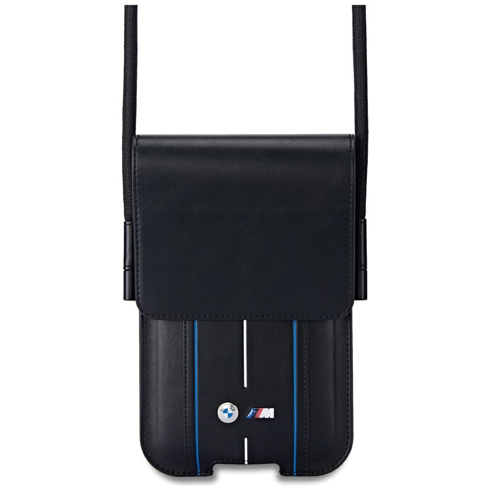 BMW Bag Phone Pouch Blue Stripes Black