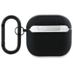 BMW BMA4SSLBK Cover Black Geniune Leather Silver Logo AirPods 4 Tok
