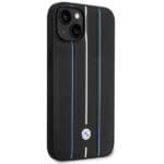 BMW BMHCP14S22RVSK Black Hardcase Leather Stamp Blue Lines iPhone 13/14/15 Tok