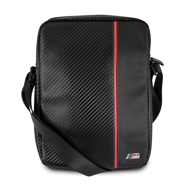 BMW BMTB8CAPRBK Tablet Bag 8" Black Carbon Red Stripe