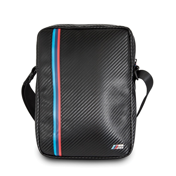 BMW BMTB8MCPBK Tablet Bag 8" Black Carbon Tricolor Stripe