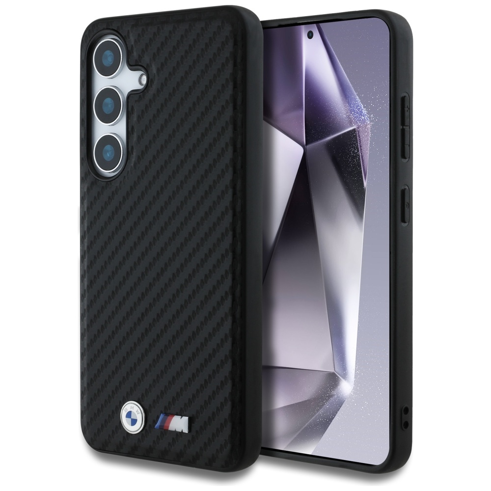 BMW Leather Carbon MagSafe Black Samsung Galaxy S25 Tok