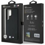 BMW Leather Carbon MagSafe Black Samsung Galaxy S25 Ultra Tok