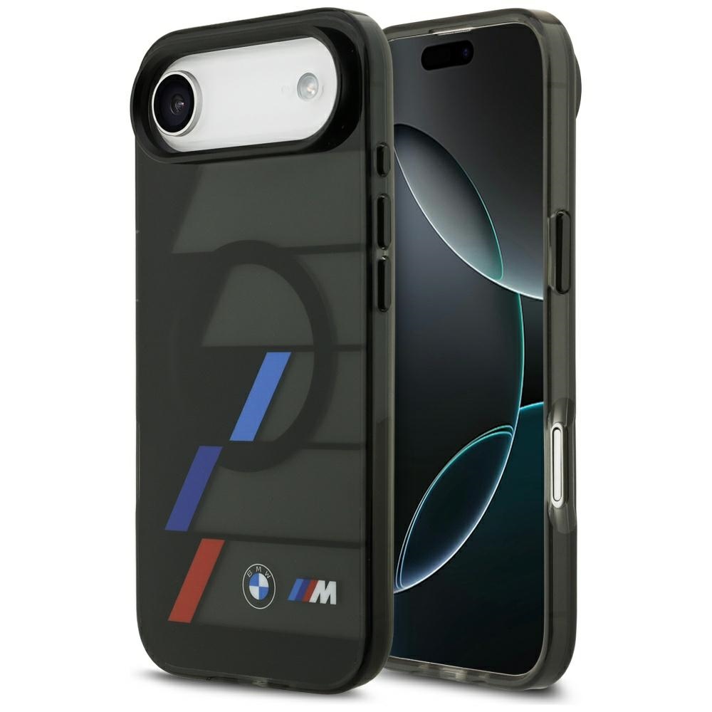BMW M IML Metal Buttons Tricolor Lines MagSafe Black iPhone 17 Air Tok