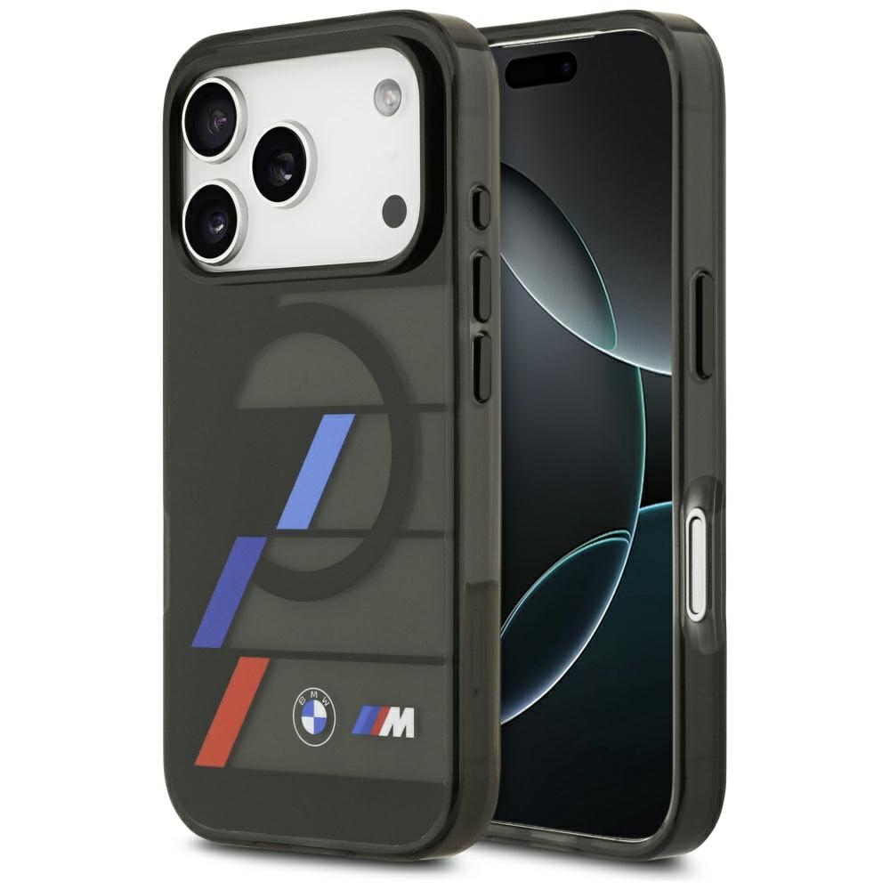 BMW M IML Metal Buttons Tricolor Lines MagSafe Black iPhone 17 Pro Tok