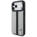 BMW M Perforated Stripe Logo MagSafe Gray iPhone 17 Pro Max Tok