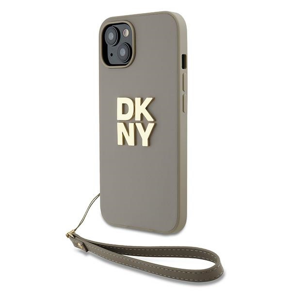 DKNY DKHCP15MPBSWSE Beige Hardcase with Wrist Strap and Stock Logo iPhone 15 Plus Tok