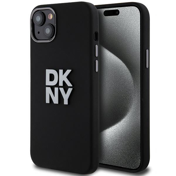 DKNY DKHCP15SSMCBSK Black Hardcase Liquid Silicone Metal Logo iPhone 13/14/15 Tok