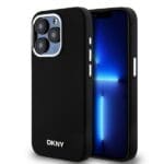 DKNY DKHMP14LSMCHLK Black Hardcase Liquid Silicone Small Metal Logo MagSafe iPhone 14 Pro Tok