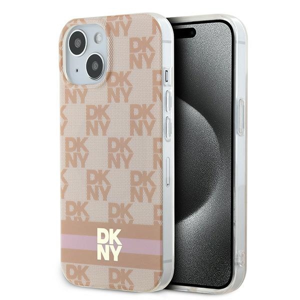 DKNY DKHMP15SHCPTSP Pink Hardcase IML Checkered Mono Pattern & Printed iPhone 13/14/15 Tok