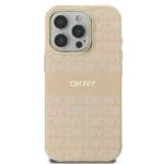 DKNY DKHMP16XHRHSEP Pink Hardcase Repeat Texture Pattern With Stripe iPhone 16 Pro Max Tok