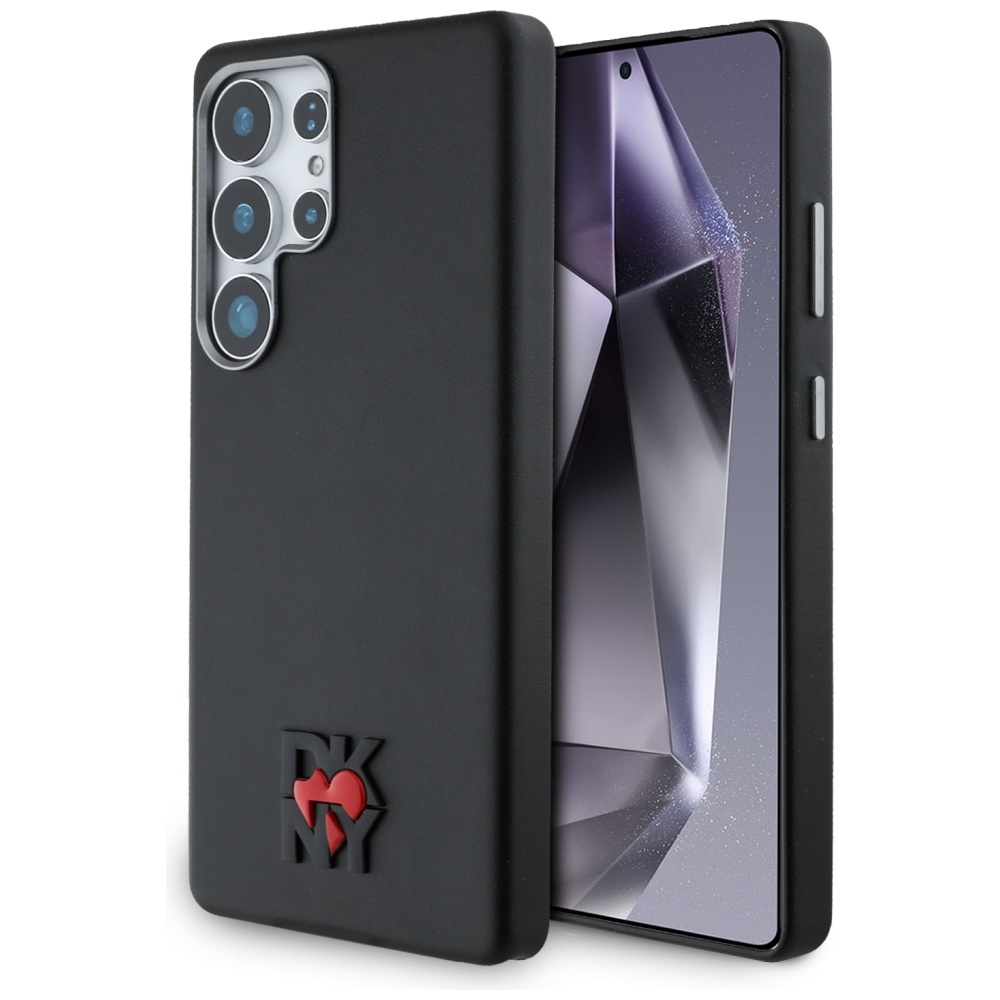 DKNY Leather Heart of NY Black Samsung Galaxy S25 Ultra Tok