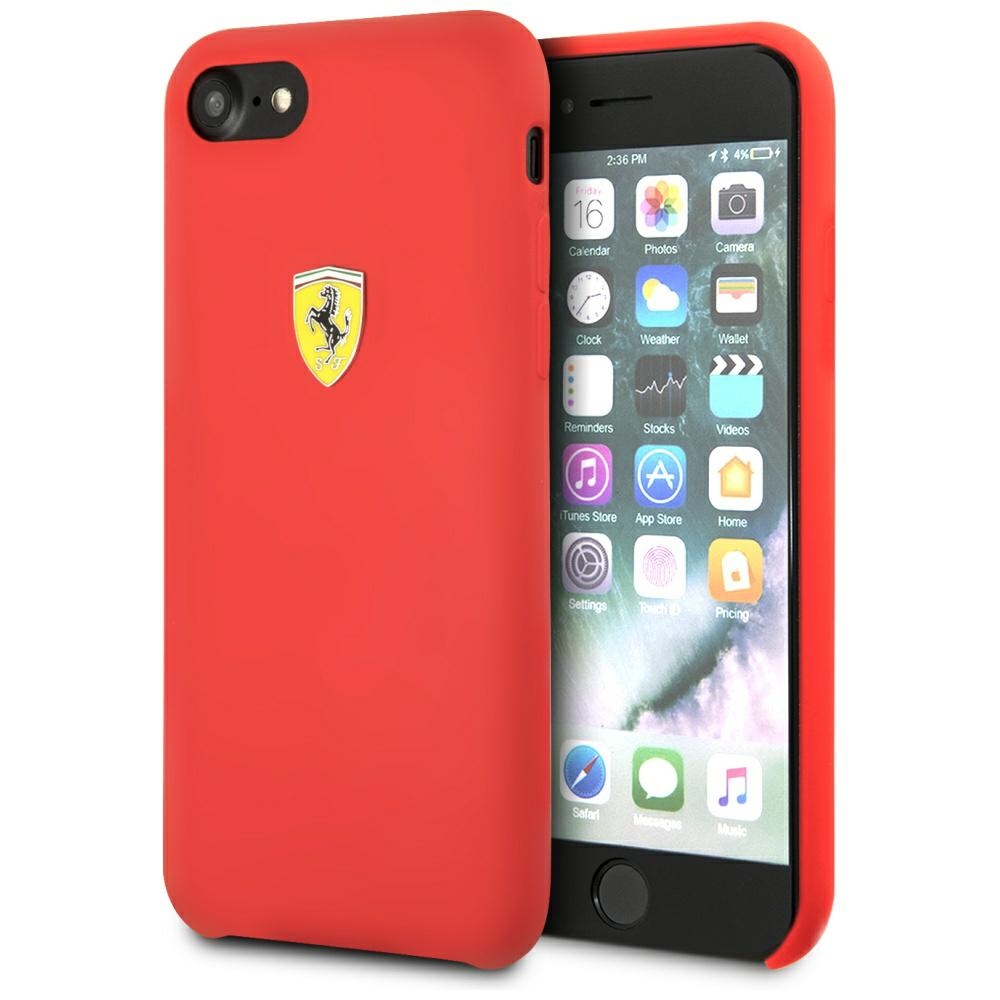 Ferrari Hardcase FESSIHCI8RE Red Silicone iPhone 7/8/SE 2020/SE 2022 Tok