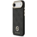 Guess 4G Strass Logo & Big Strap Metal Buttons MagSafe Black iPhone 17 Air Tok