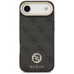 Guess 4G Strass Logo & Big Strap Metal Buttons MagSafe Black iPhone 17 Air Tok