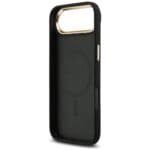 Guess 4G Strass Logo & Big Strap Metal Buttons MagSafe Black iPhone 17 Air Tok