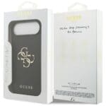 Guess Grained Big 4G & Classic Logo Black iPhone 17 Air Tok