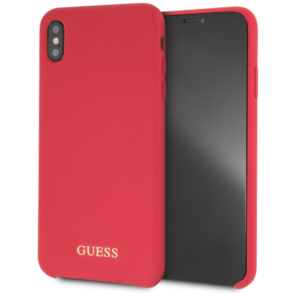 Guess GUHCI65LSGLRE Red Hardcase Silicone iPhone 11/XS Max Tok