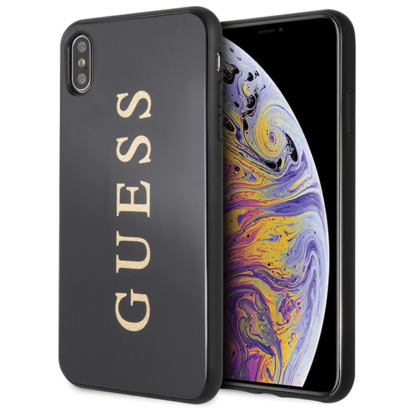 Guess GUHCI65TGGGBK Black Hardcase Classic Double Layer Glitter iPhone 11/XS Max Tok