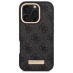 Guess GUHMP16XU4GPRK Black Hardcase 4G Logo Plate MagSafe iPhone 16 Pro Max Tok